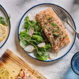 Vertical Cedar Plank Salmon Choose Candian Seafood