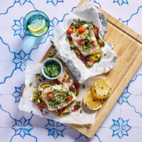 Grilled Mediterranean Fish Packets Choose Canadian Seafood Square