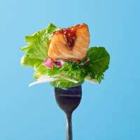 Pan seared Orange Salmon Bites Circle Choose Canadian Seafood