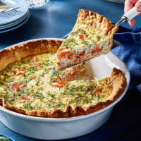 Smoked Salmon Quiche Circle Choose Canadian Seafood